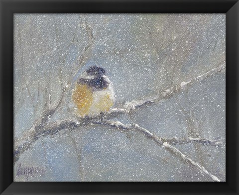 Framed Chance of Snow I Print