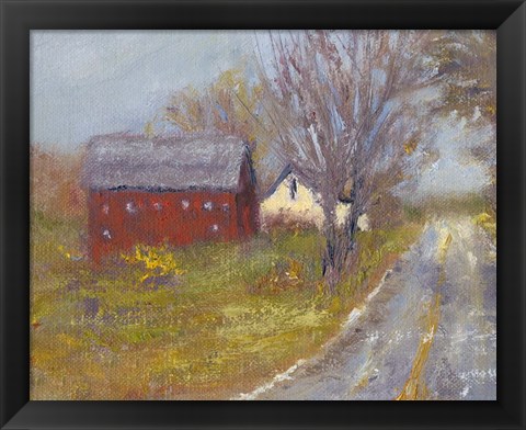 Framed Back Road Barn I Print