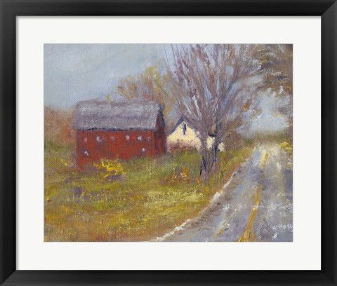 Framed Back Road Barn I Print