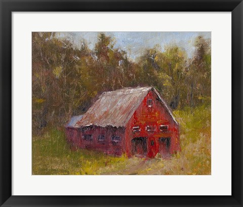 Framed Back Road Barn II Print