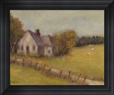 Framed Cottage Meadow II Print