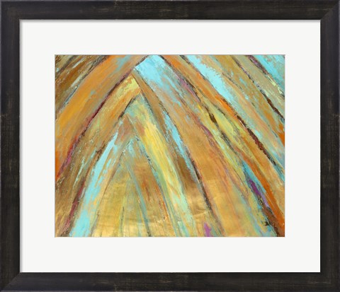 Framed Crazy Fronds Diptych II Print