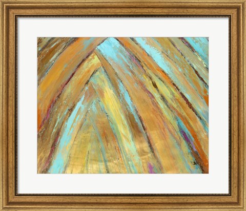 Framed Crazy Fronds Diptych II Print