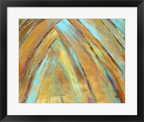 Framed Crazy Fronds Diptych II Print