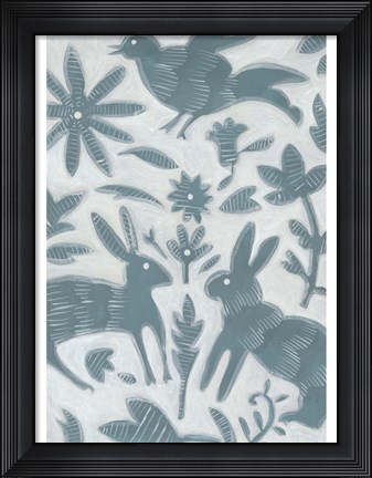 Framed Animal Fair I Print