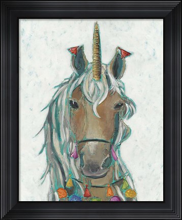Framed Fiesta Unicorn II Print