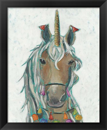 Framed Fiesta Unicorn II Print