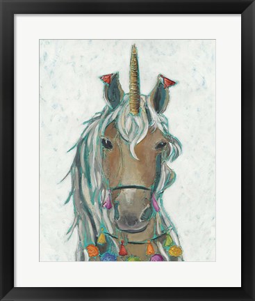 Framed Fiesta Unicorn II Print