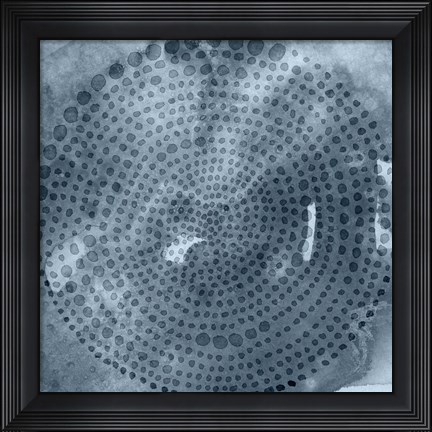 Framed Indigo Wheel II Print
