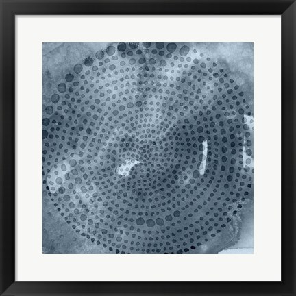 Framed Indigo Wheel II Print