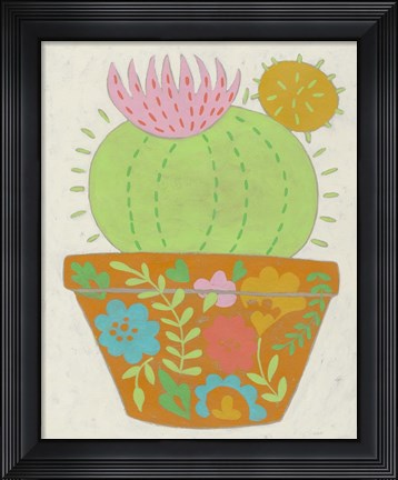 Framed Happy Cactus III Print