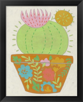 Framed Happy Cactus III Print