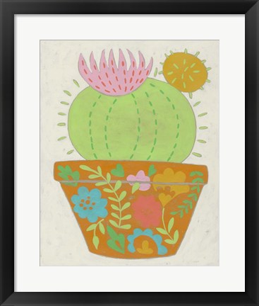 Framed Happy Cactus III Print