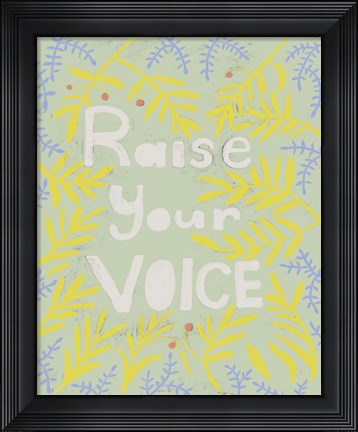 Framed Her Voice I Print