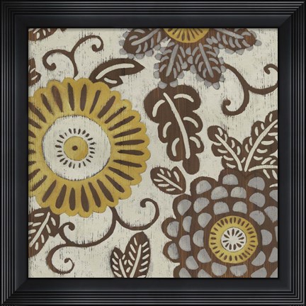 Framed Golden Array I Print