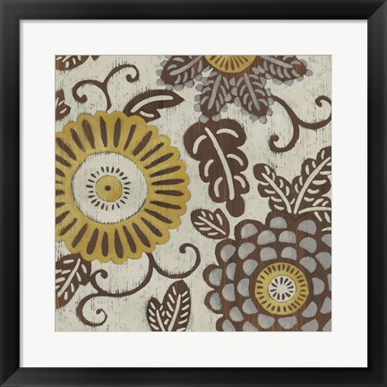 Framed Golden Array I Print