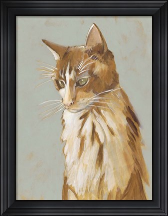 Framed Lap Cat II Print