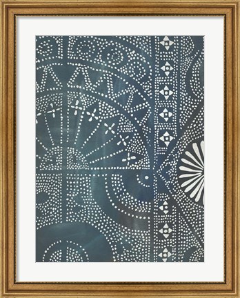 Framed Batik Cloth I Print