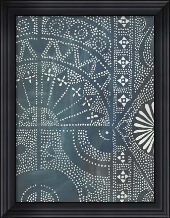 Framed Batik Cloth I Print