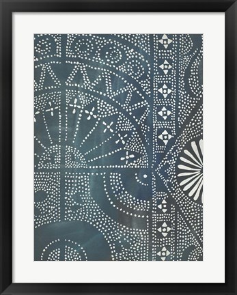 Framed Batik Cloth I Print