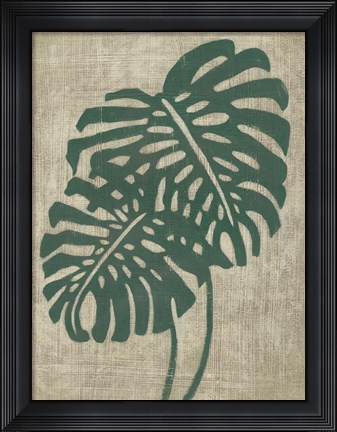 Framed Vintage Greenery I Print