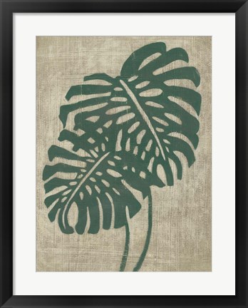 Framed Vintage Greenery I Print