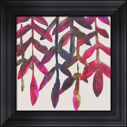 Framed Fuchsia Vine I Print