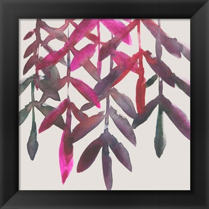 Framed Fuchsia Vine II Print