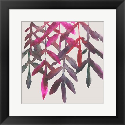 Framed Fuchsia Vine II Print