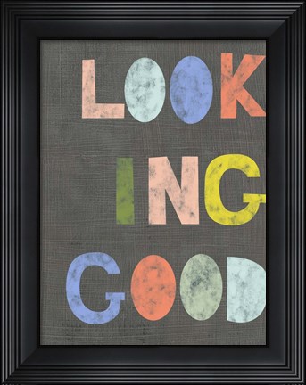 Framed Chat III Print