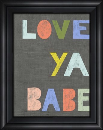 Framed Chat IV Print