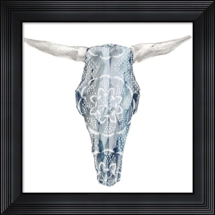 Framed Day of the Dead Skull Mount IV Print