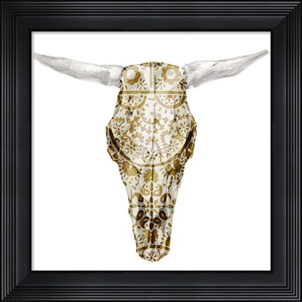 Framed Day of the Dead Skull Mount VIII Print