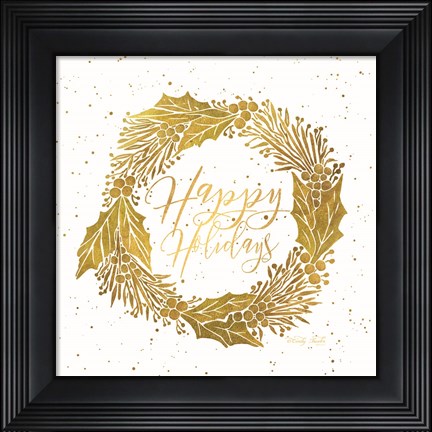 Framed Happy Holidays Print