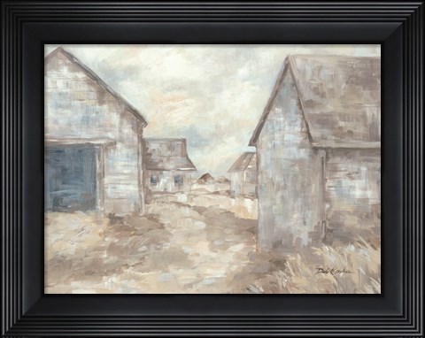 Framed Barn Path Print