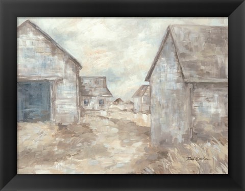 Framed Barn Path Print