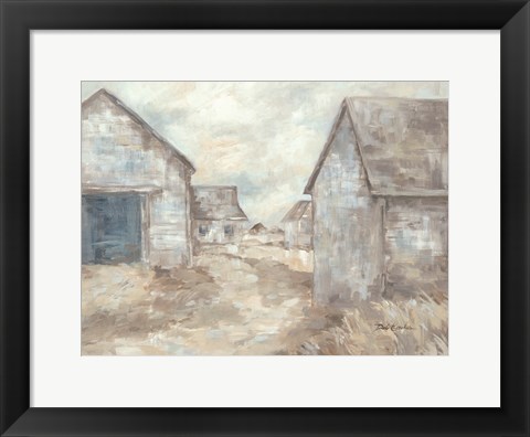 Framed Barn Path Print