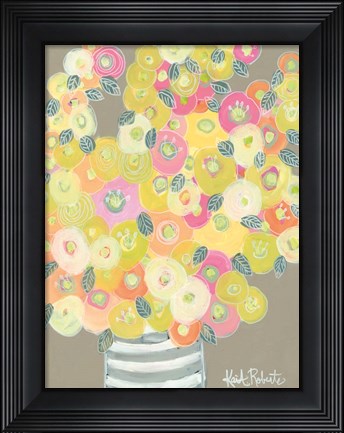 Framed Pleasant Poppies Print