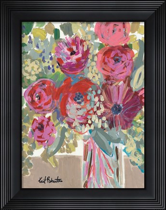 Framed Blooming in the Window Sill Print