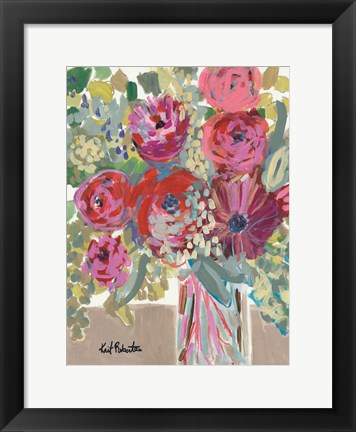 Framed Blooming in the Window Sill Print