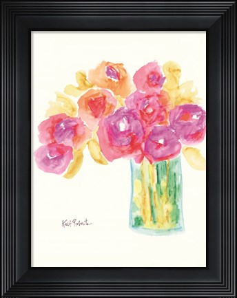 Framed Speak in Flowers Print