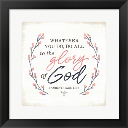 Framed Glory of God Print