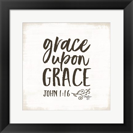 Framed Grace Upon Grace Print