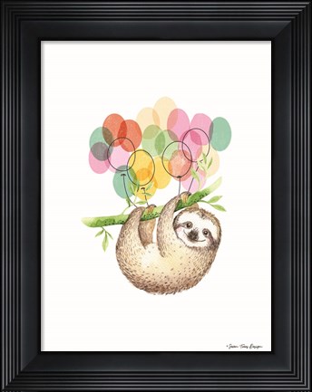 Framed Sloth II Print