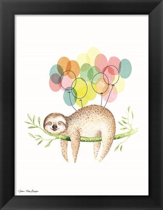Framed Sloth III Print