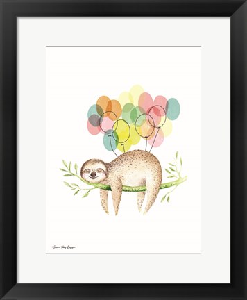 Framed Sloth III Print