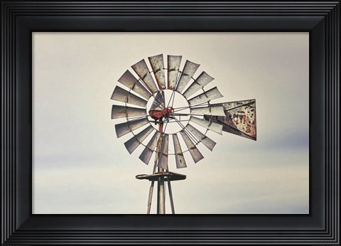 Framed Windmill Close-Up Print