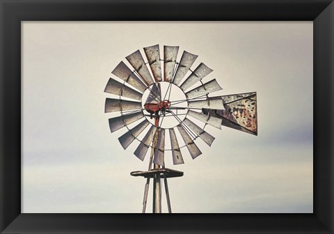 Framed Windmill Close-Up Print