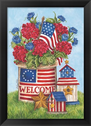 Framed Welcome Crock Still Life Print