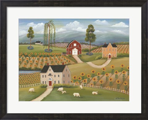 Framed Valley Flower Farms Print